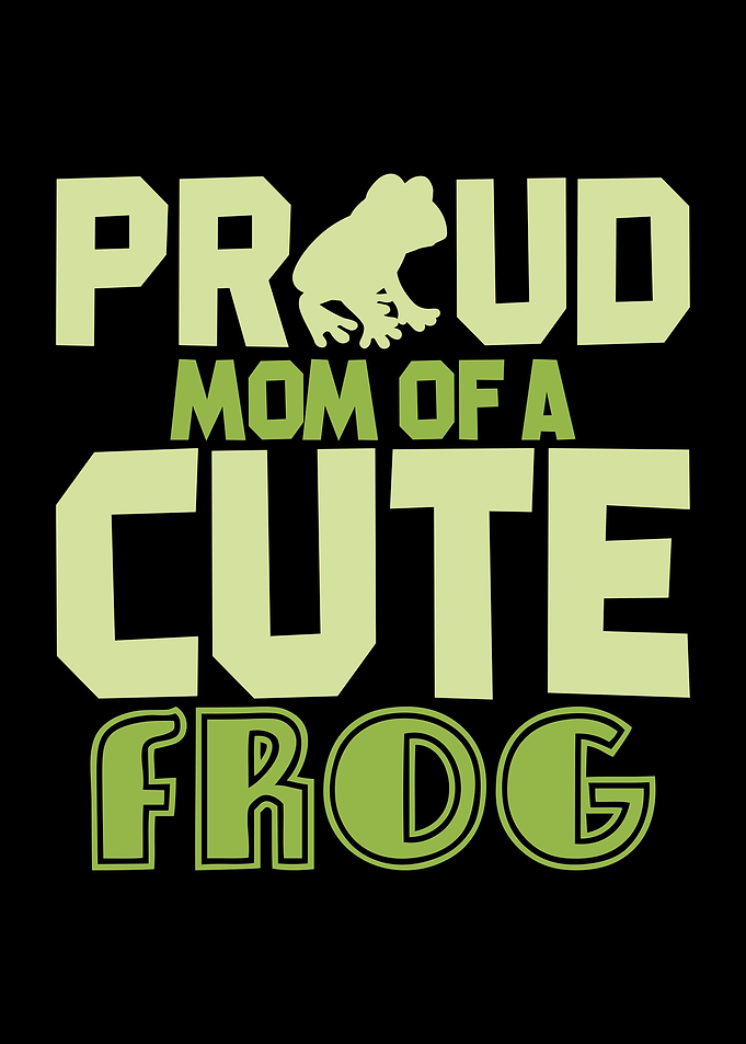 Proud Frog Mom Frogs