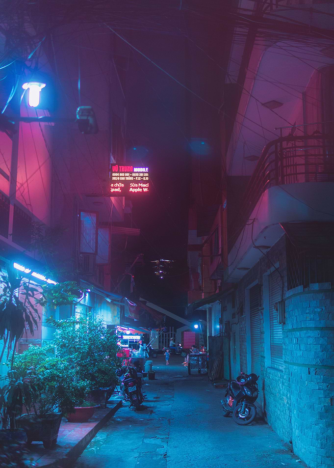Blue city forrest