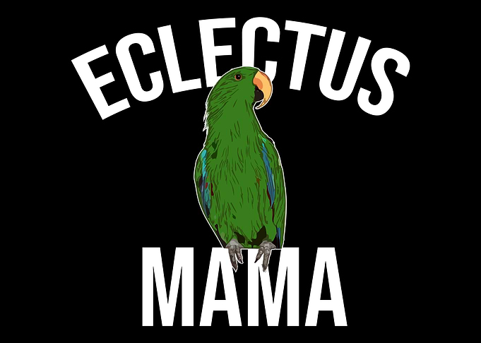 Eclectus Mama Parrot Bird