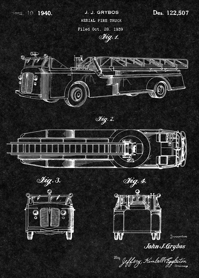 Firefighter Vintage Patent