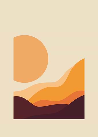 sunny hills landscape