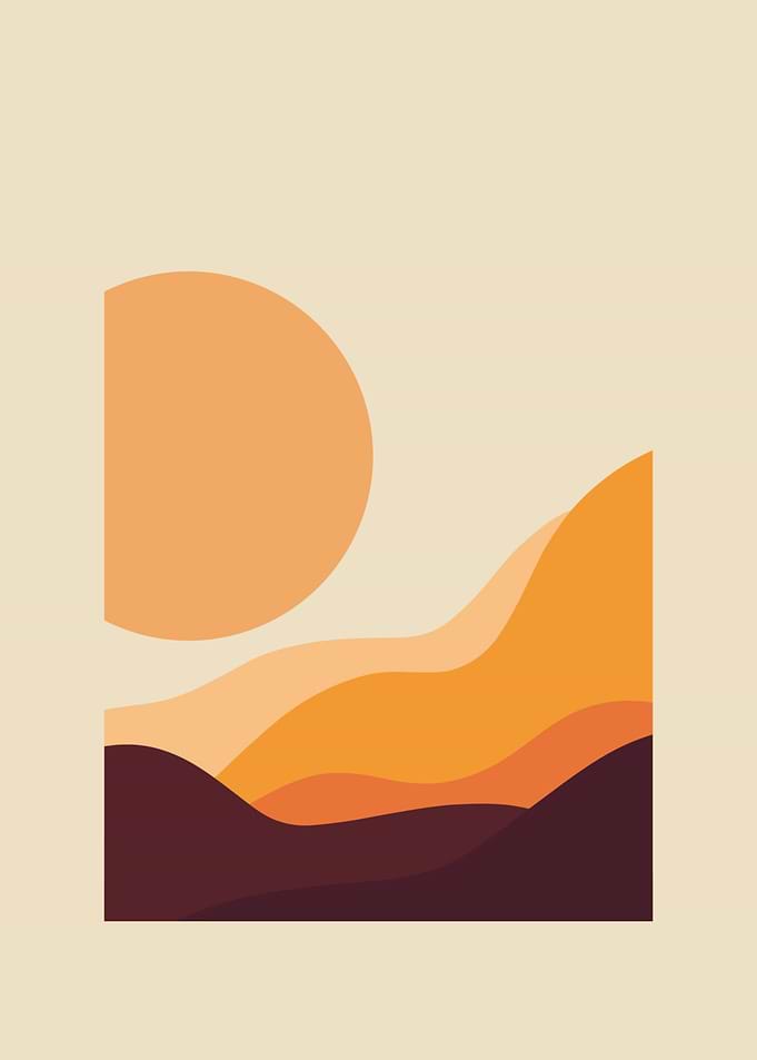 sunny hills landscape