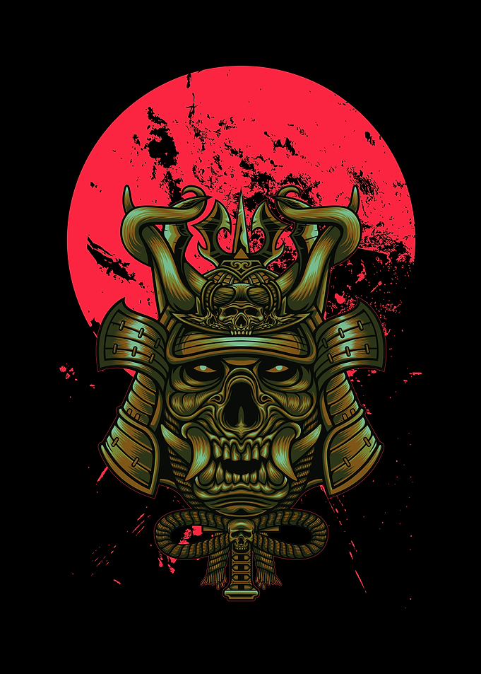 SAMURAI SKULL V2 BLACK