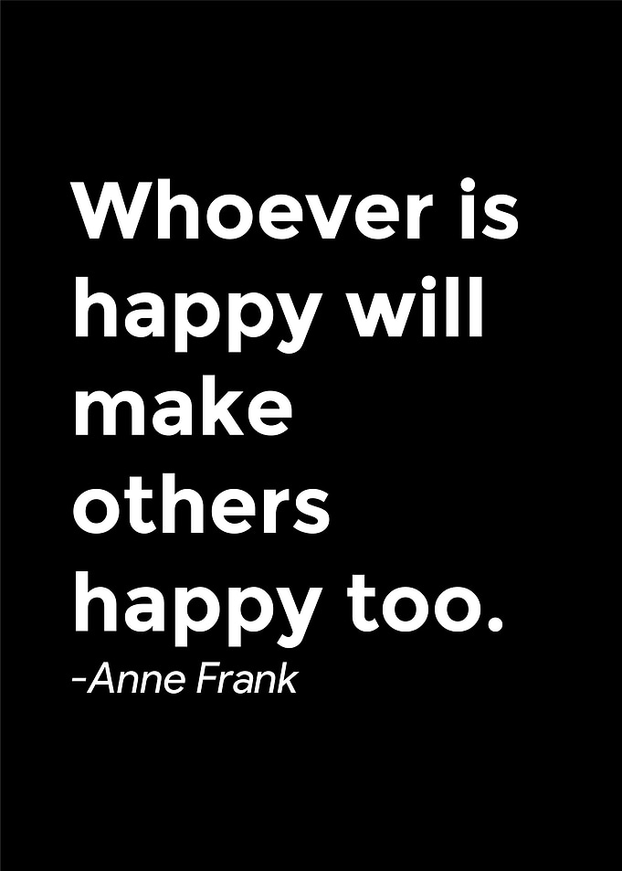 Anne Frank Quote Poster