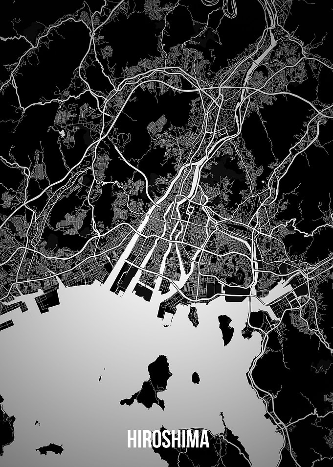Hiroshima dark map