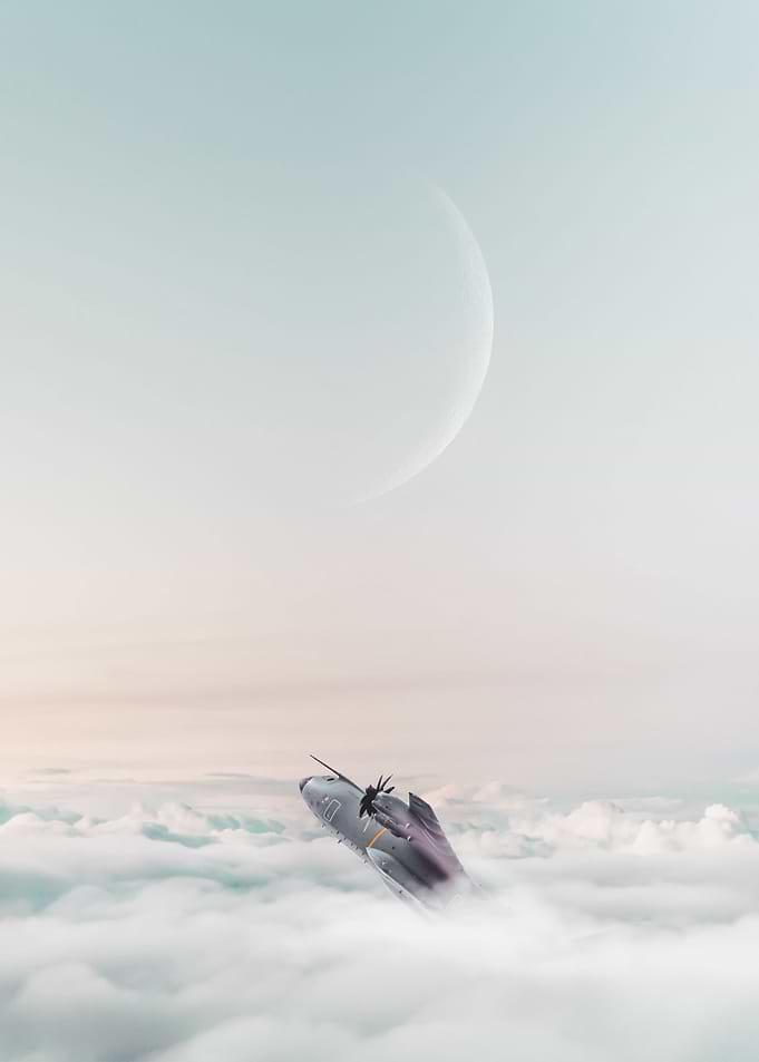 over the clouds
