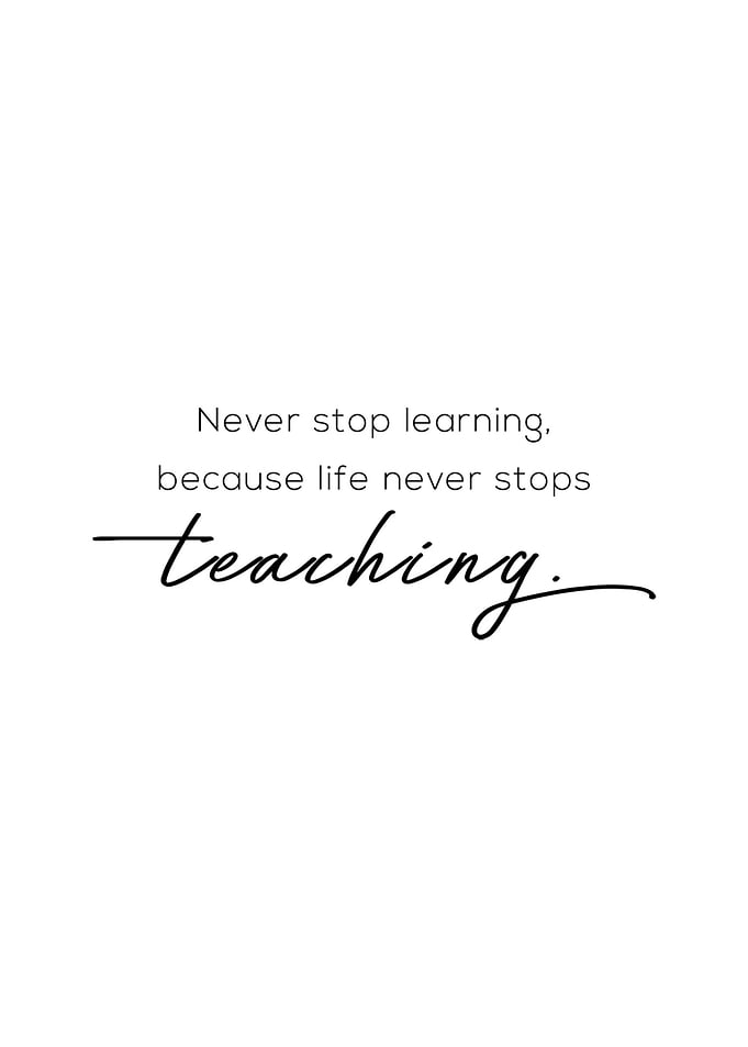 Life Lessons Wall Poster