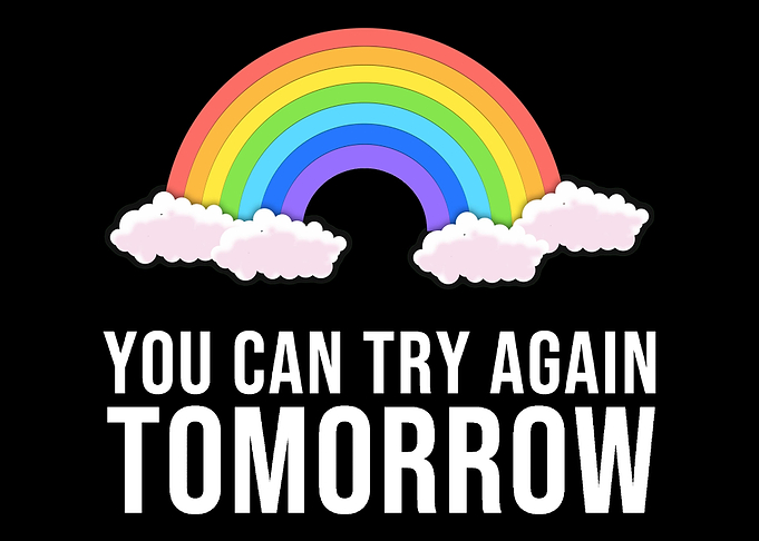 Try again tomorrow Confide