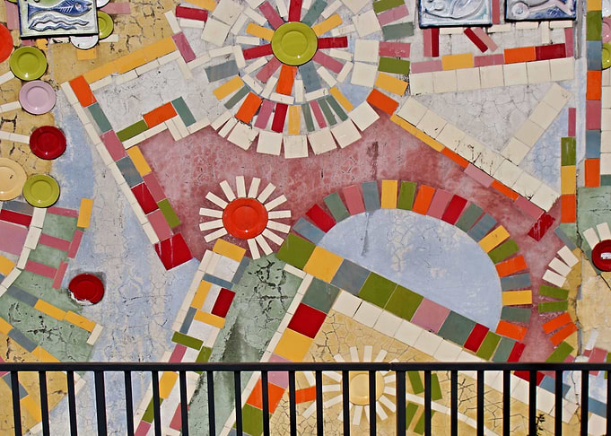 Colorful tile facade 01