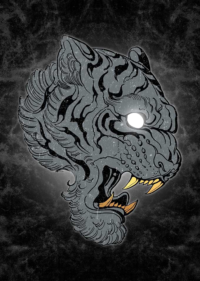 Tiger gray design
