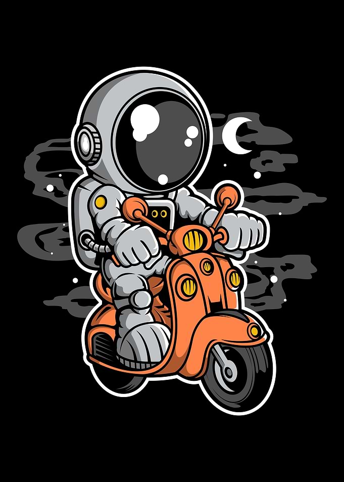 Astronaut Scooterist