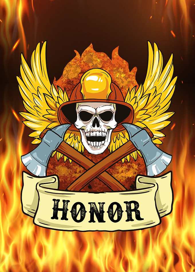 Firefighter skull honor