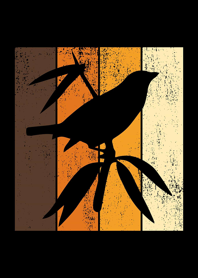 Vintage Bird Silhouette