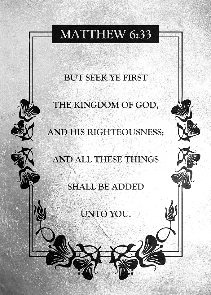Matthew 6 33