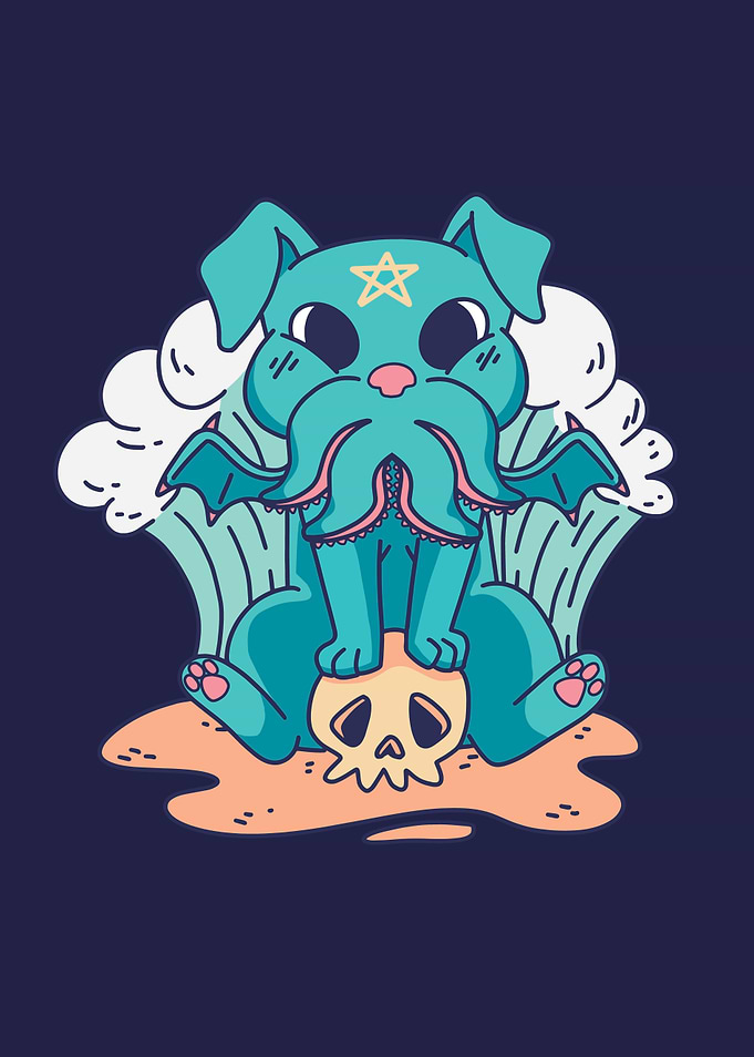CUTE SATANIC MONSTER DOG