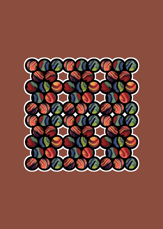 Colorful glass balls
