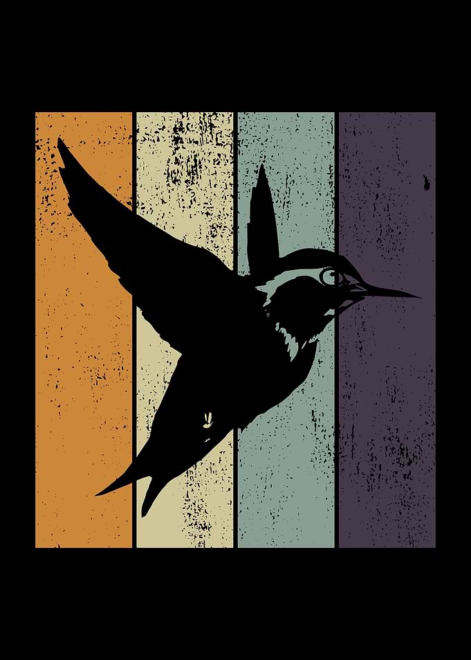 Vintage Bird Silhouette