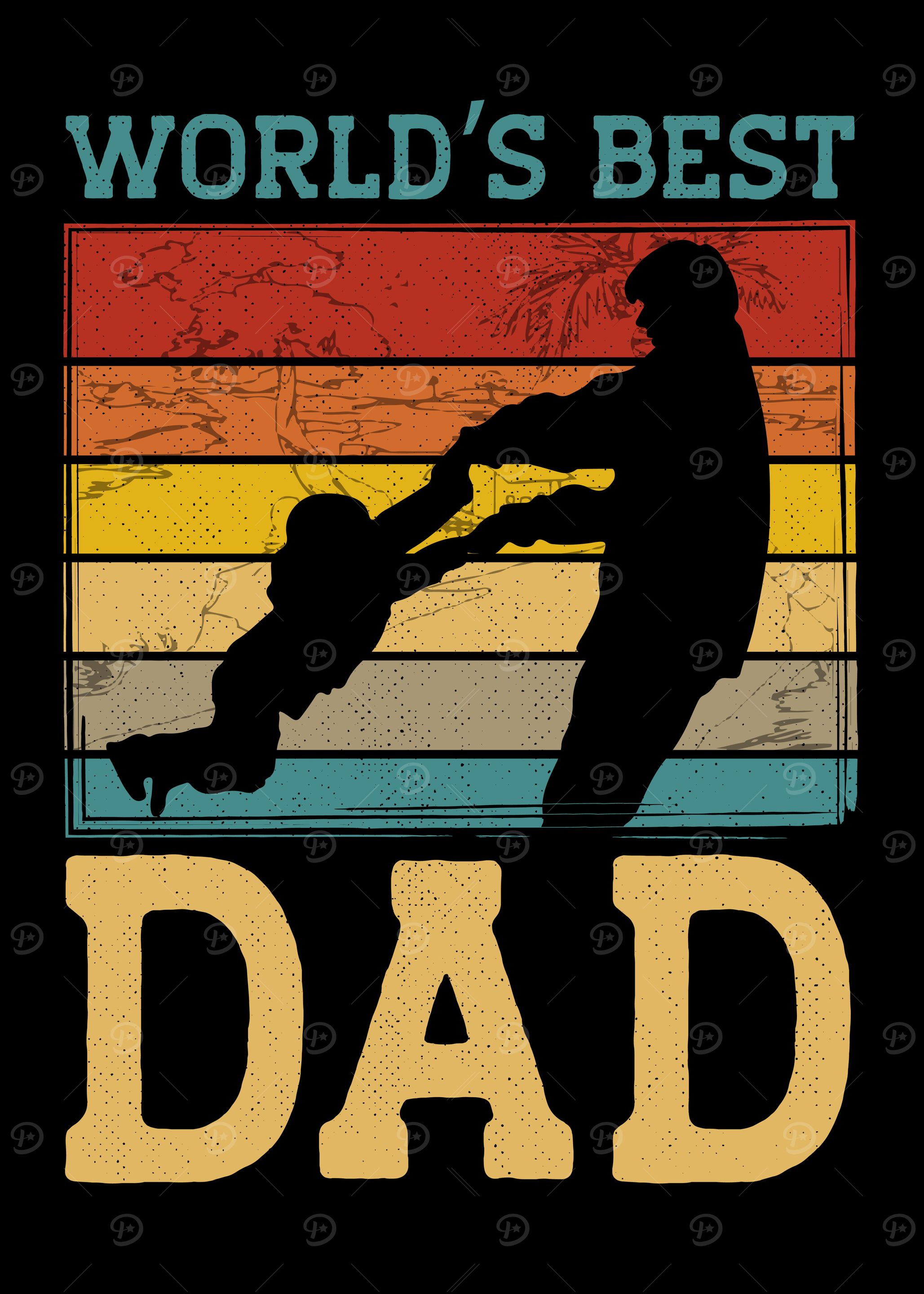 WORLDS BEST DAD RETRO