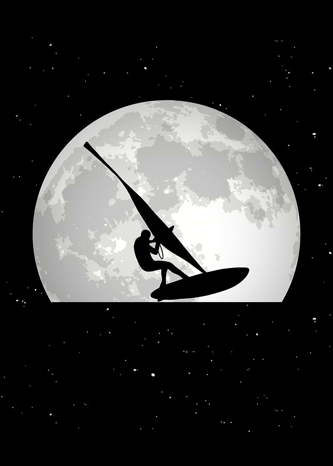 Windsurfer Moon
