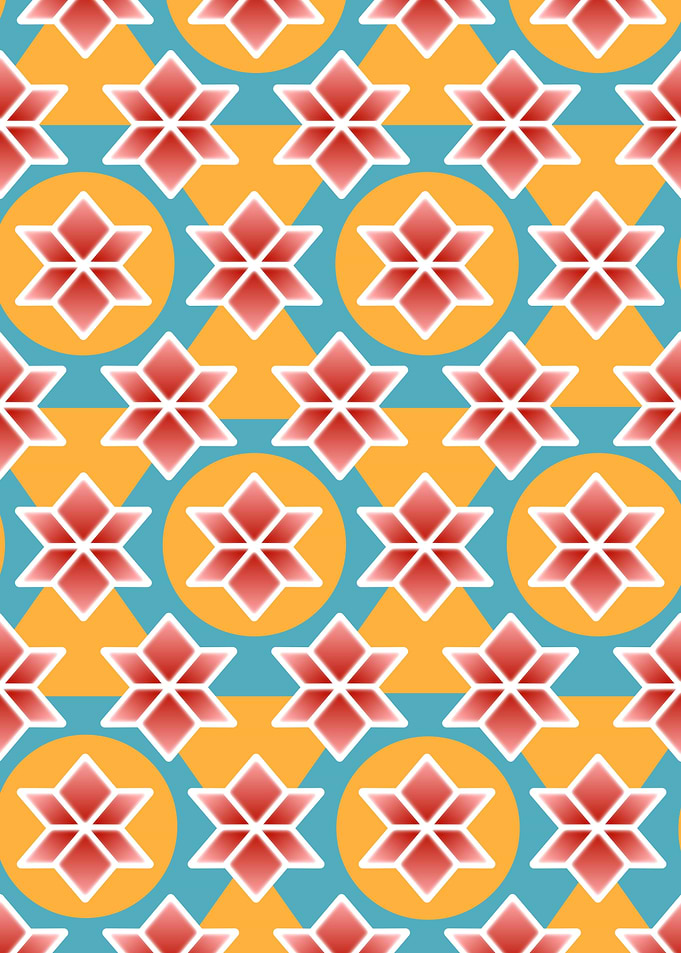 Colorful floral pattern