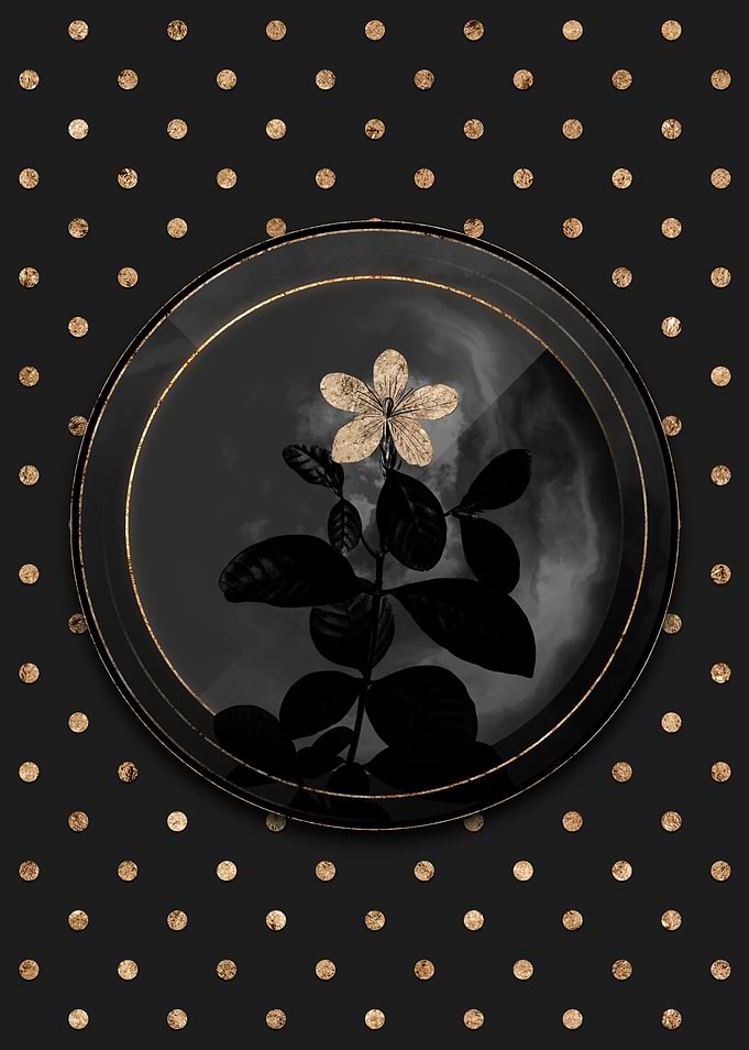 Shadowy Art Deco Gardenia