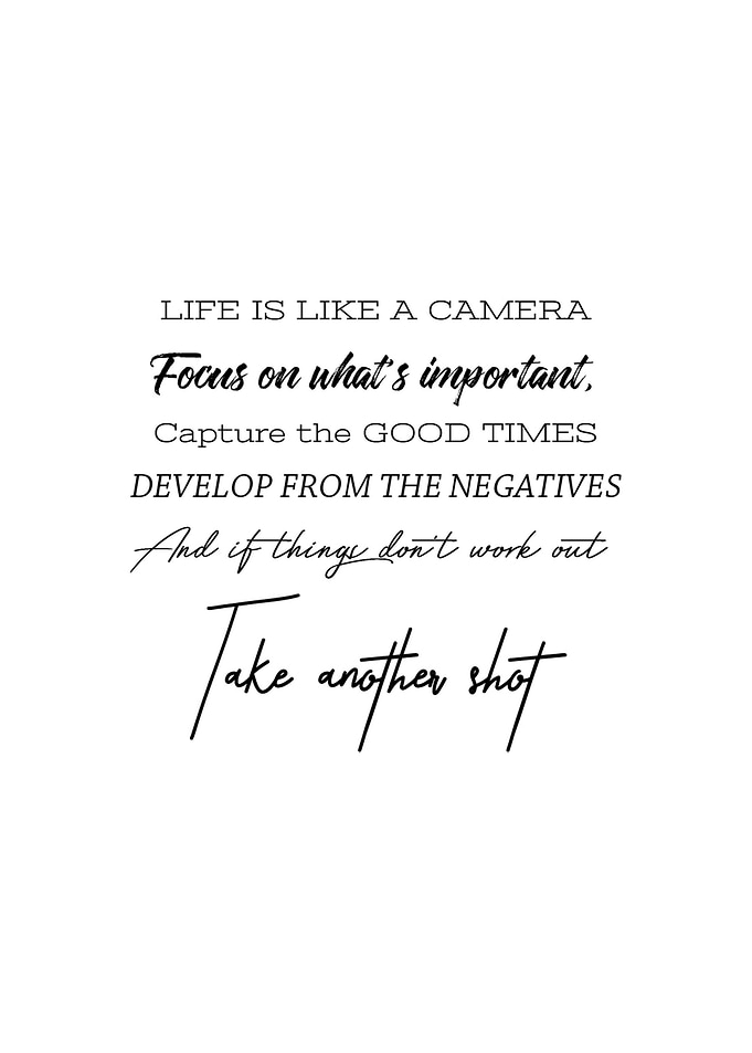 Life Quotes Wall Poster