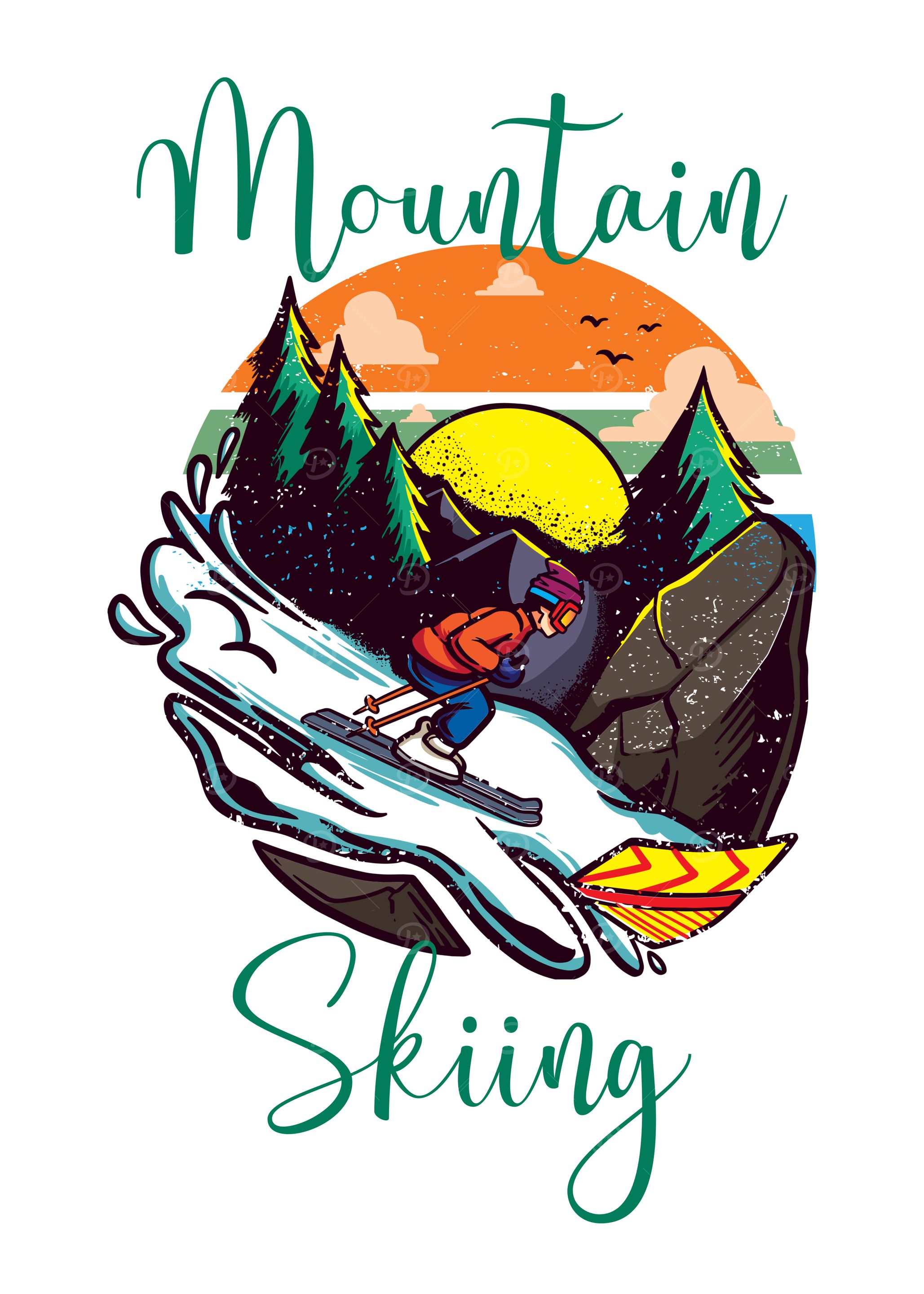 Mountain skiing