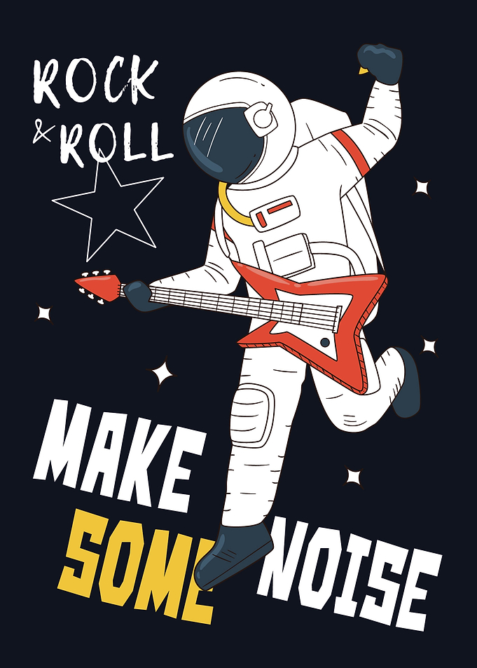 RocknRoll Astronaut Space