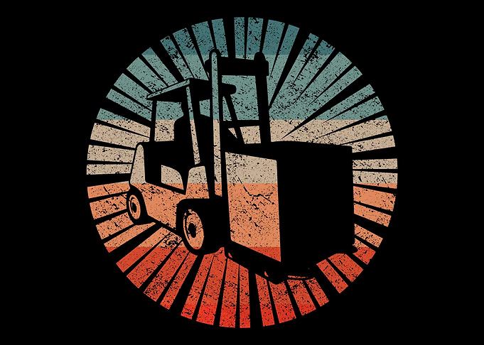 Retro Forklift Driver