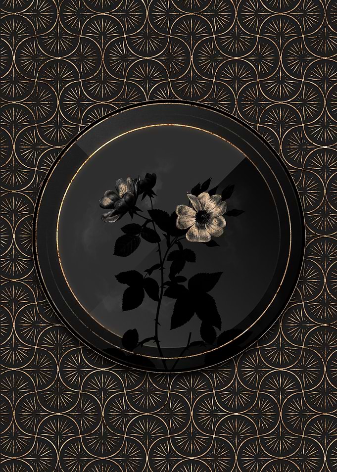 Shadowy Bramble Leaf Rose