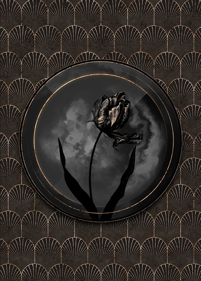 Shadowy Art Deco Tulip