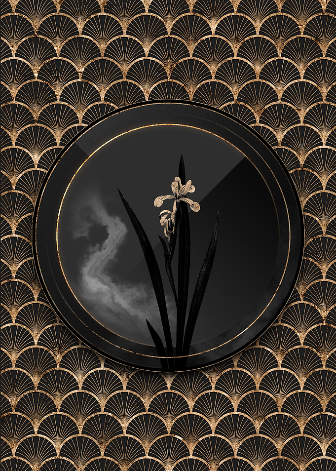 Shadowy Yellow Banded Iris