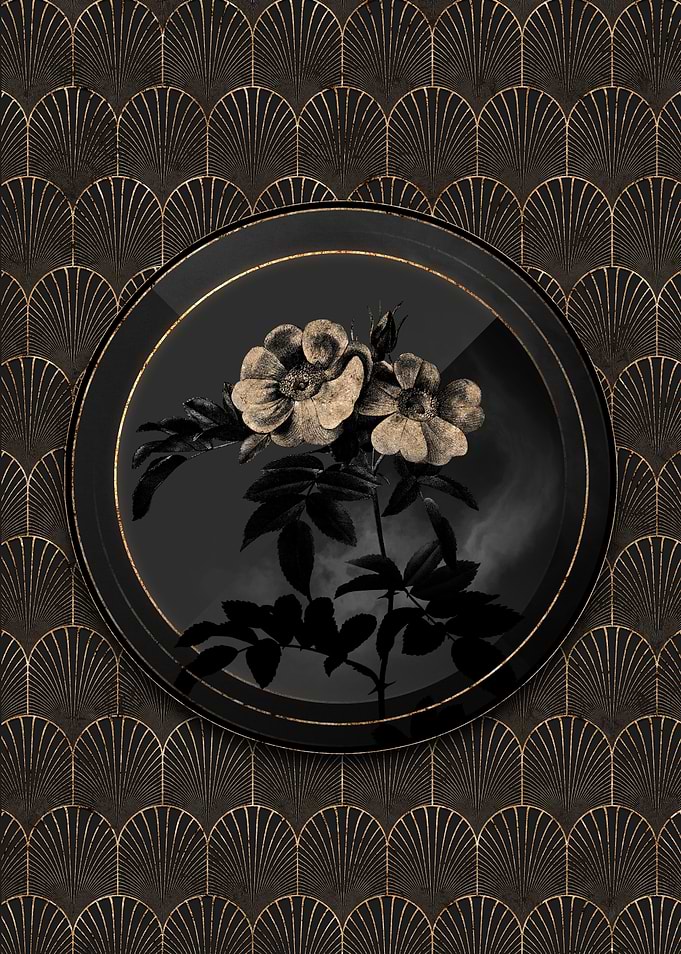 Shadowy Shining Rose Flora