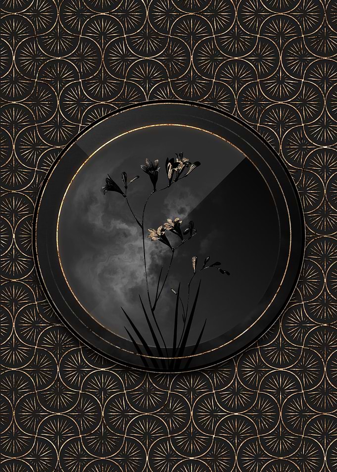 Shadowy Art Deco Freesia