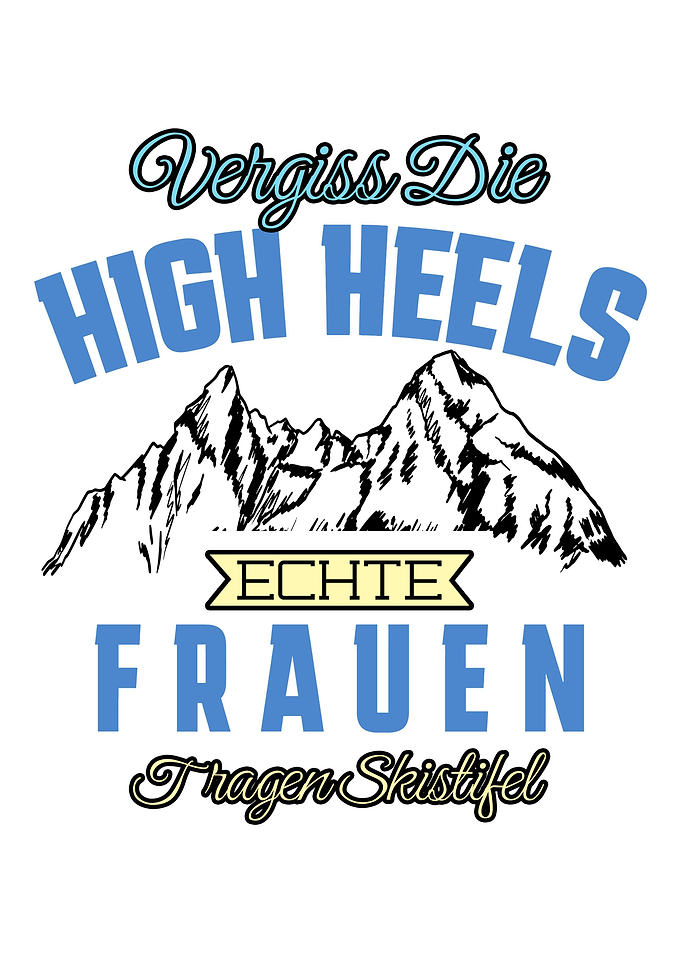 Lustiger Skipiste Spruch