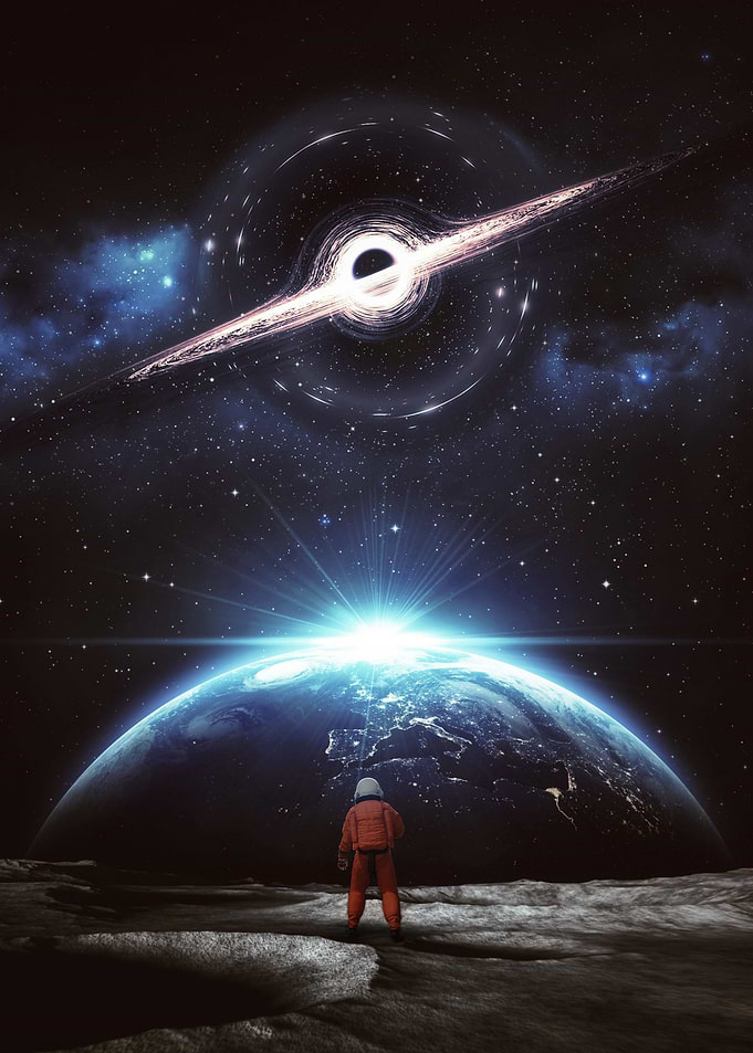 Astronaut on Ground Moon