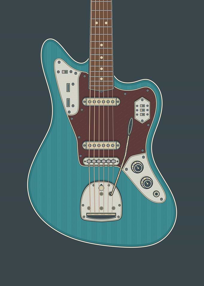 Ocean Turquoise Jaggy