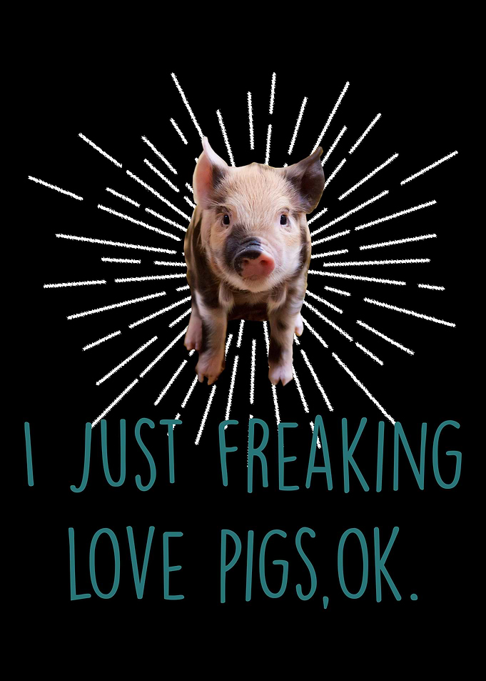 Freaking Love Pigs Pig