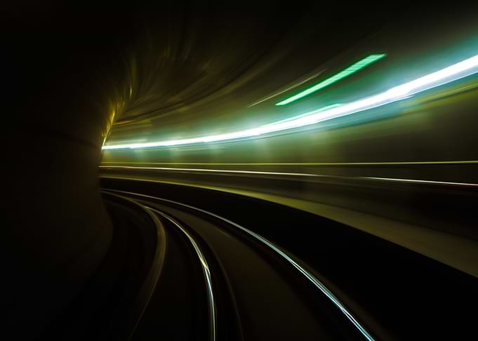 Underground tunnel lights
