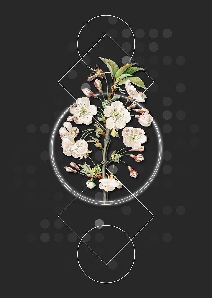 Geometric Pear Tree Flower