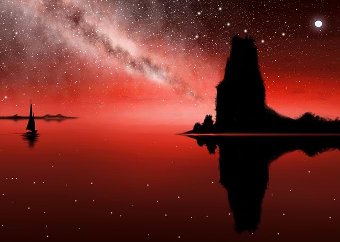 Starry night Sky Nature
