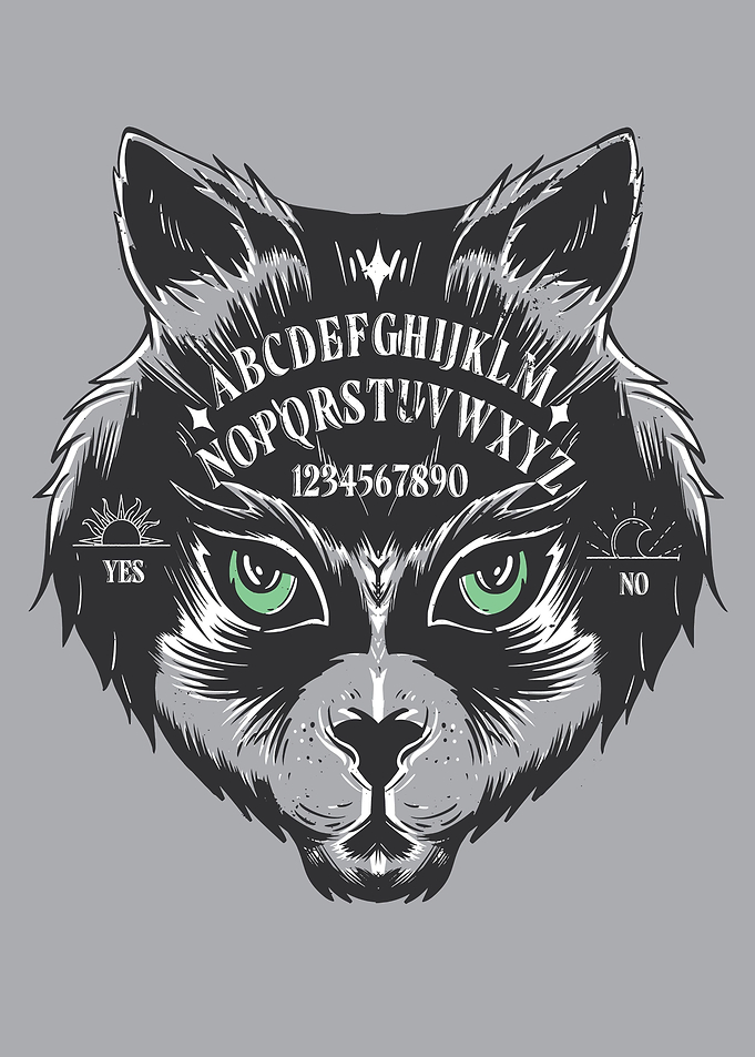 CUTE CAT OUIJA BOARD