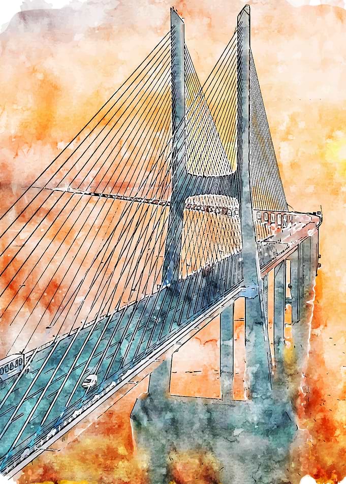 Bridge lisbon portugal