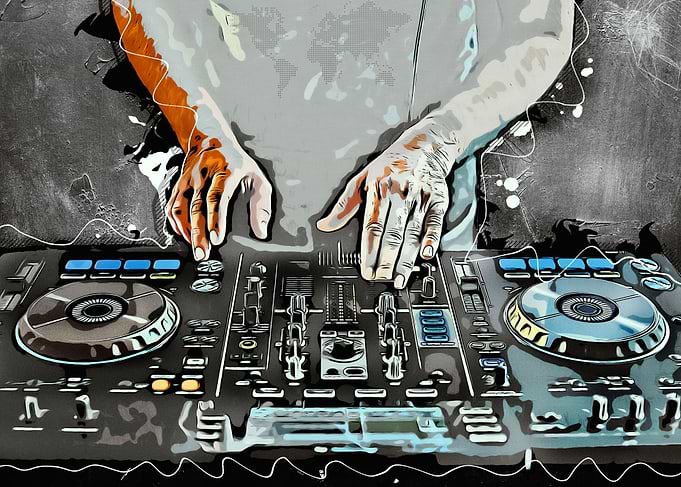 DJ set music art