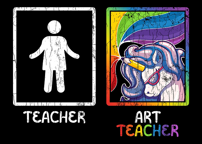 Cute Adorable Art Teacher