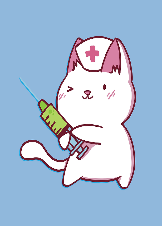 CUTE CAT NURSE CAT