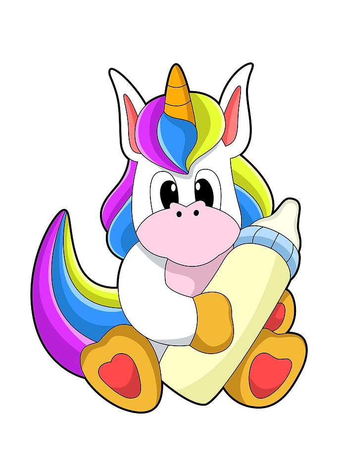 Unicorn Bottle of Milk