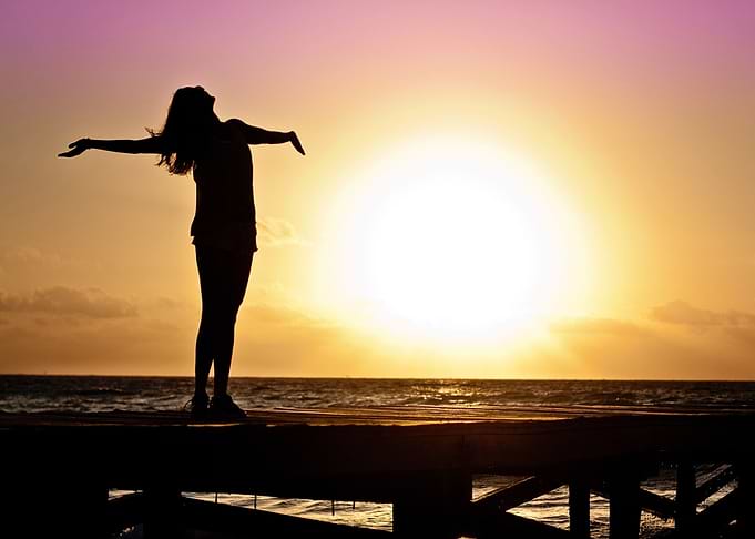 sunset people jungle sea