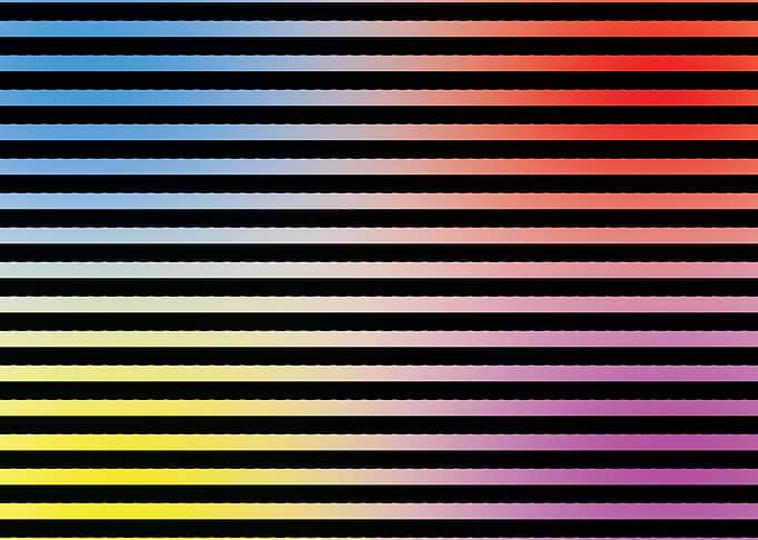 Colorful lines illusion