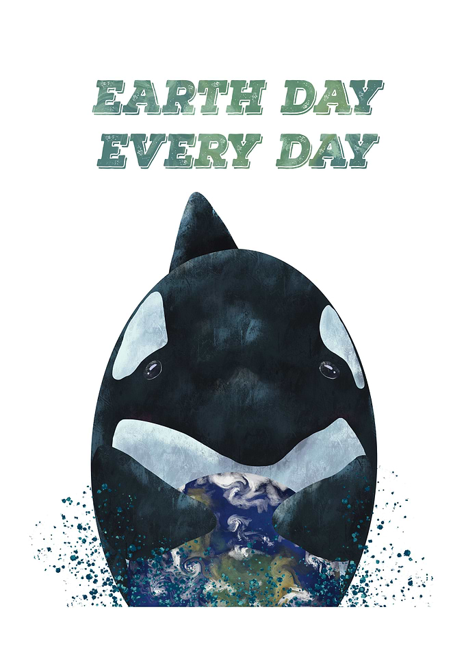 Earth day Orca